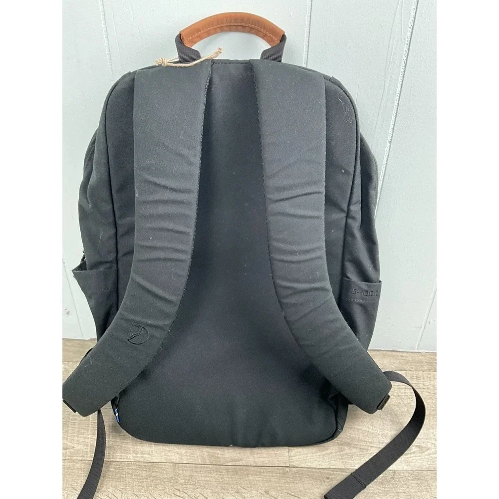 Fjallraven Raven 20L Backpack Unisex OS Black G-1000 Laptop Sleeve Padded Straps